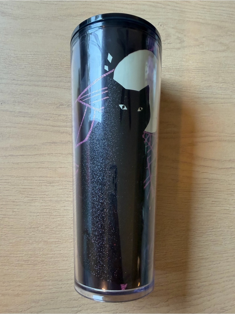 Starbucks 2021 Halloween Glow in the Dark Black Cat Tumbler 24 oz Venti